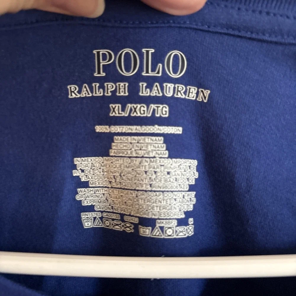 Polo Bear Ralph Lauren Big Logo Long Sleeve Tee T Shirt Mens Size X-Large